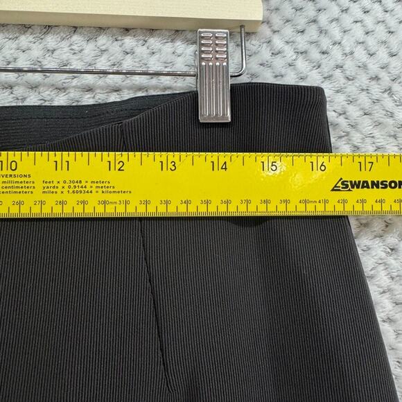 Equestrian Pants Women XL Brown Rib Knit High Rise PullOn Elastic Waist Comfy - Picture 8 of 13